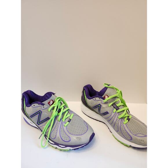 New Balance 890‎ v3 Run Shoes Women's Size 9.5 Grey Multicolor W890SP3 Sneakers - Picture 1 of 7